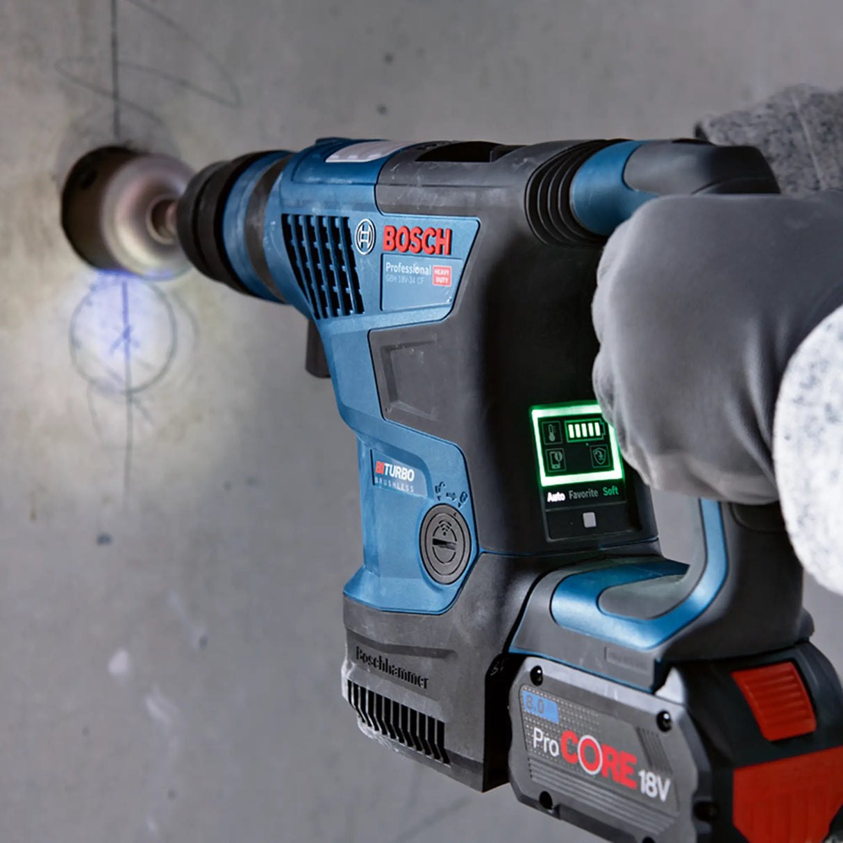 Martello a batteria Bosch GBH 18V-34 CF 8Ah