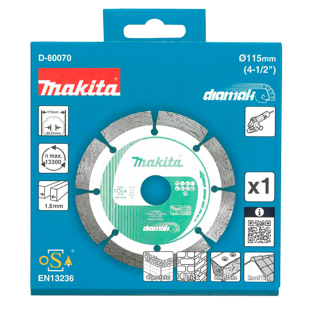 D-80070 - Disc diamantat segmentat Makita D-80070 115mm - Imaginea 4