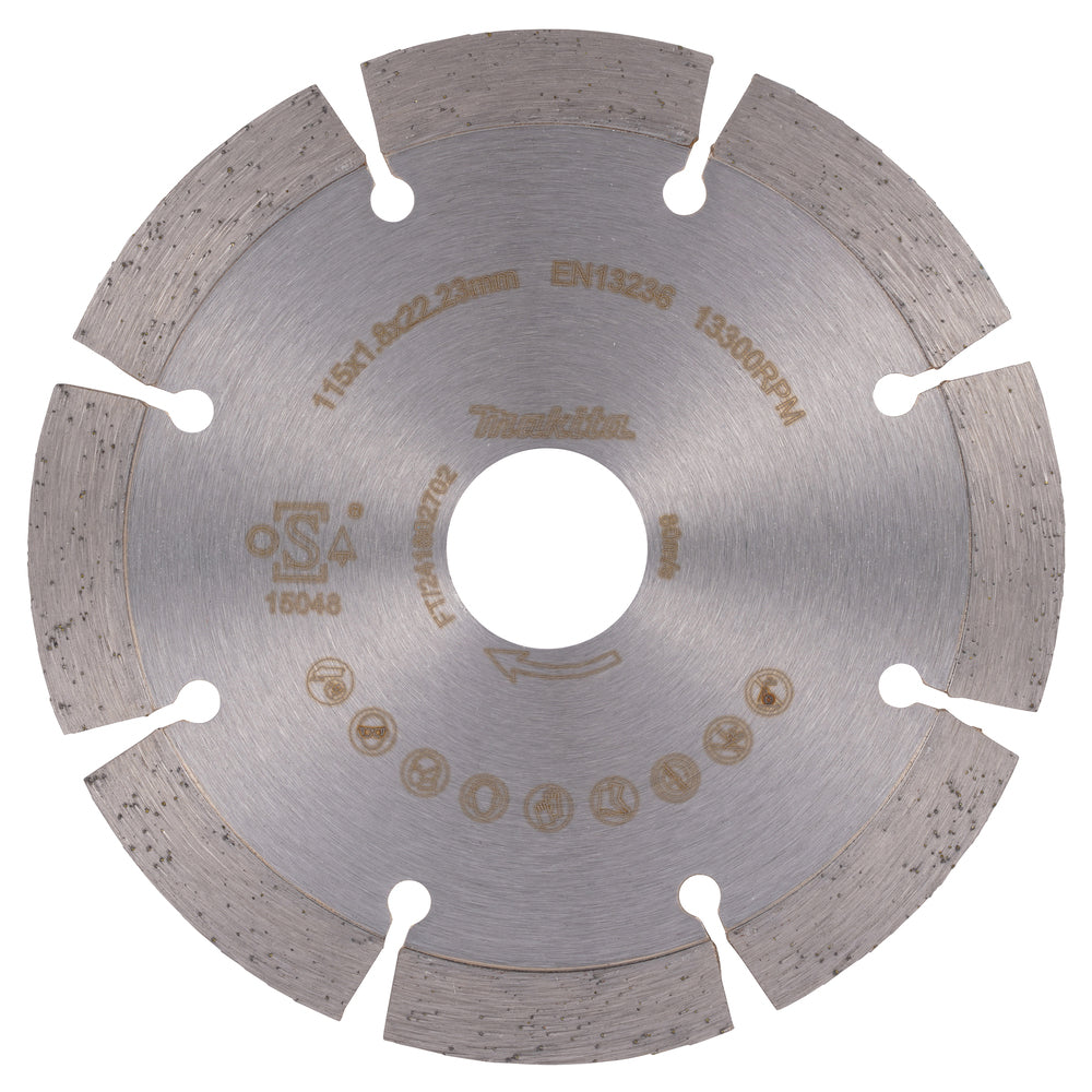 D-80070 - Disc diamantat segmentat Makita D-80070 115mm - Imaginea 3