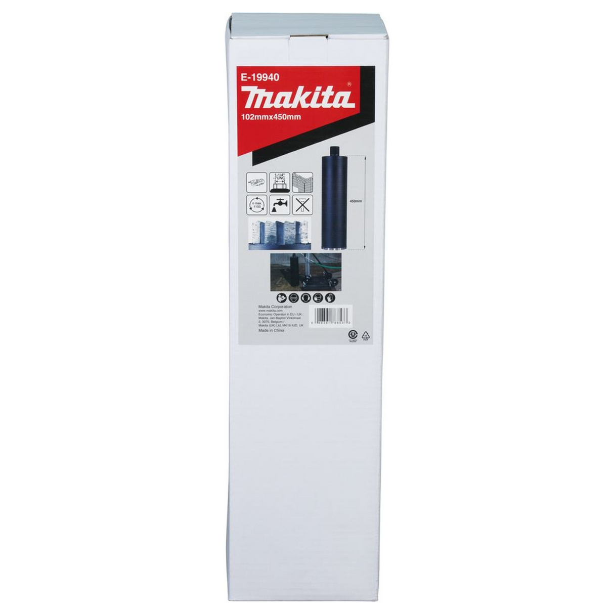 E-19940 - Coroana de diamant Makita E-19940 102x450mm Umed 1-1/4"UNC - Imaginea 6