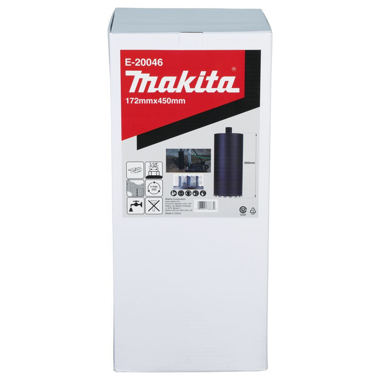E-20046 - Coroana de diamant Makita E-20046 172x450mm Umed 1-1/4"UNC - Imaginea 6