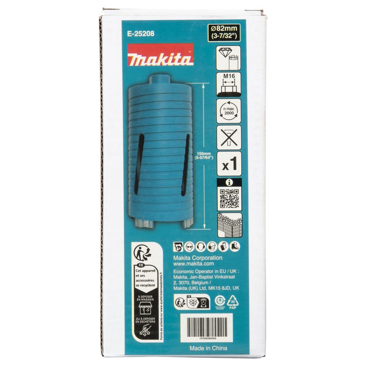 E-25208 - Coroană de diamant Makita E-25208 82mm M16 - Imaginea 5