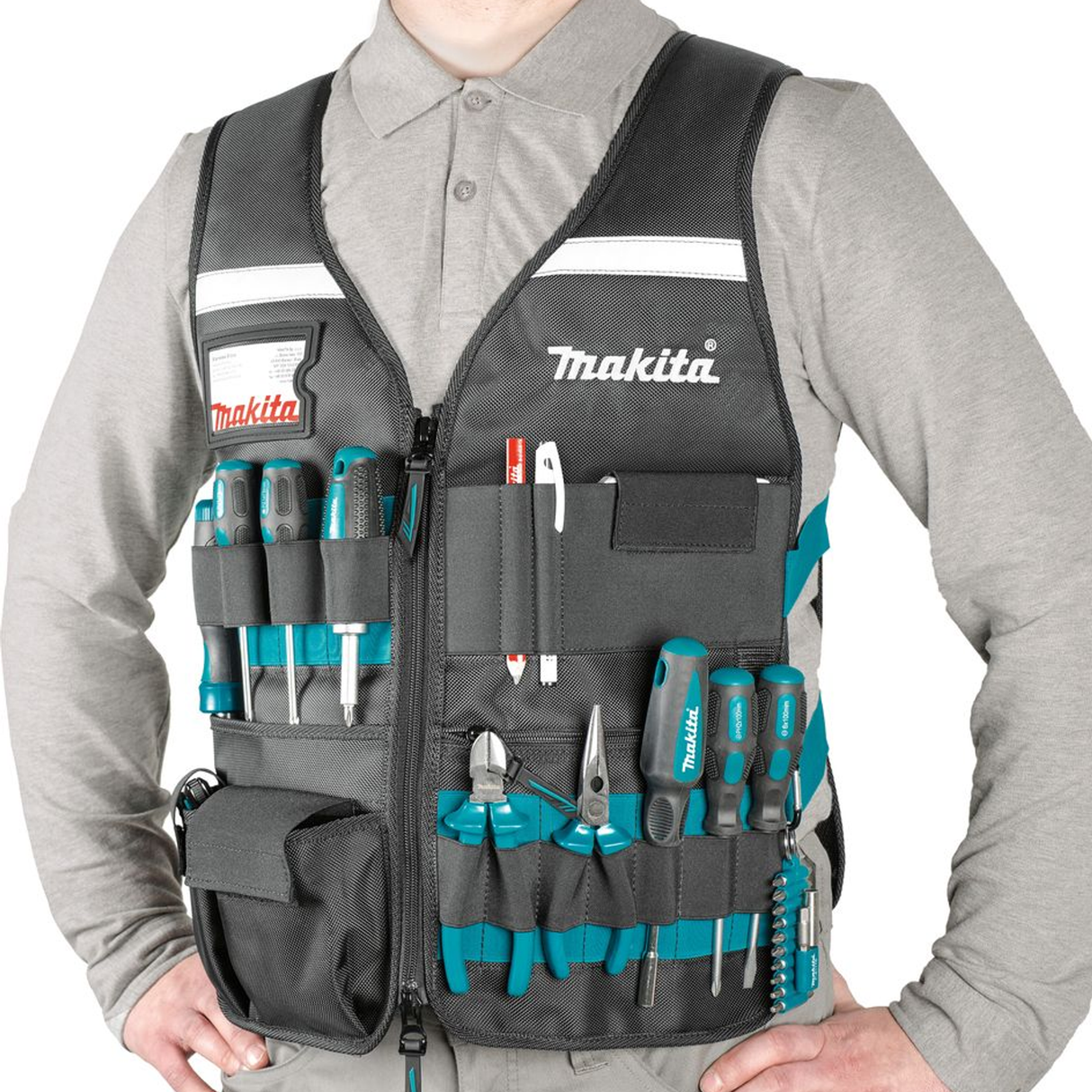 E-15609 - Vestă de lucru Makita E-15609 cu buzunare reglabile - Imaginea 4