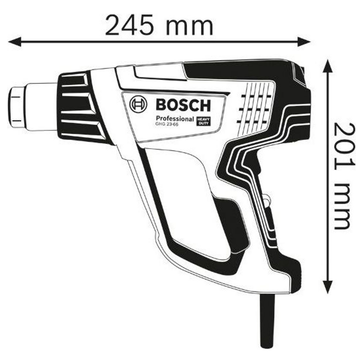 06012A6300 - Pistol de aer cald Bosch GHG 23-66 PRO 2300W - Imaginea 22