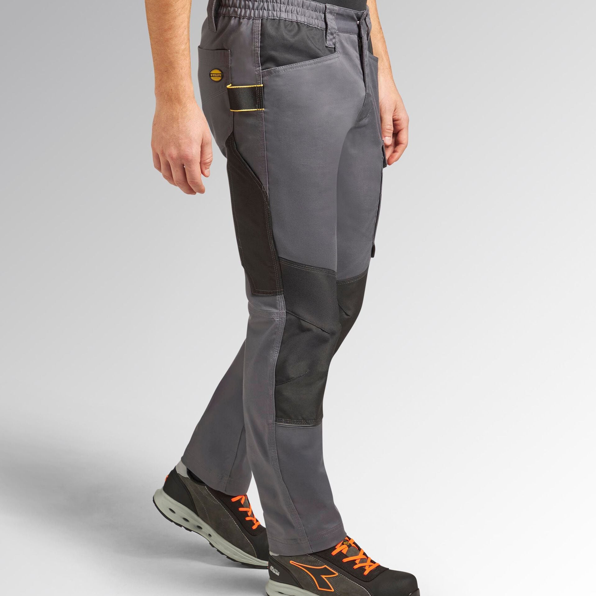 702.183065-75070 - Pantaloni de lucru Diadora Utility Rock Stretch Performance 2.0 Gri Oțel - Imagine 2