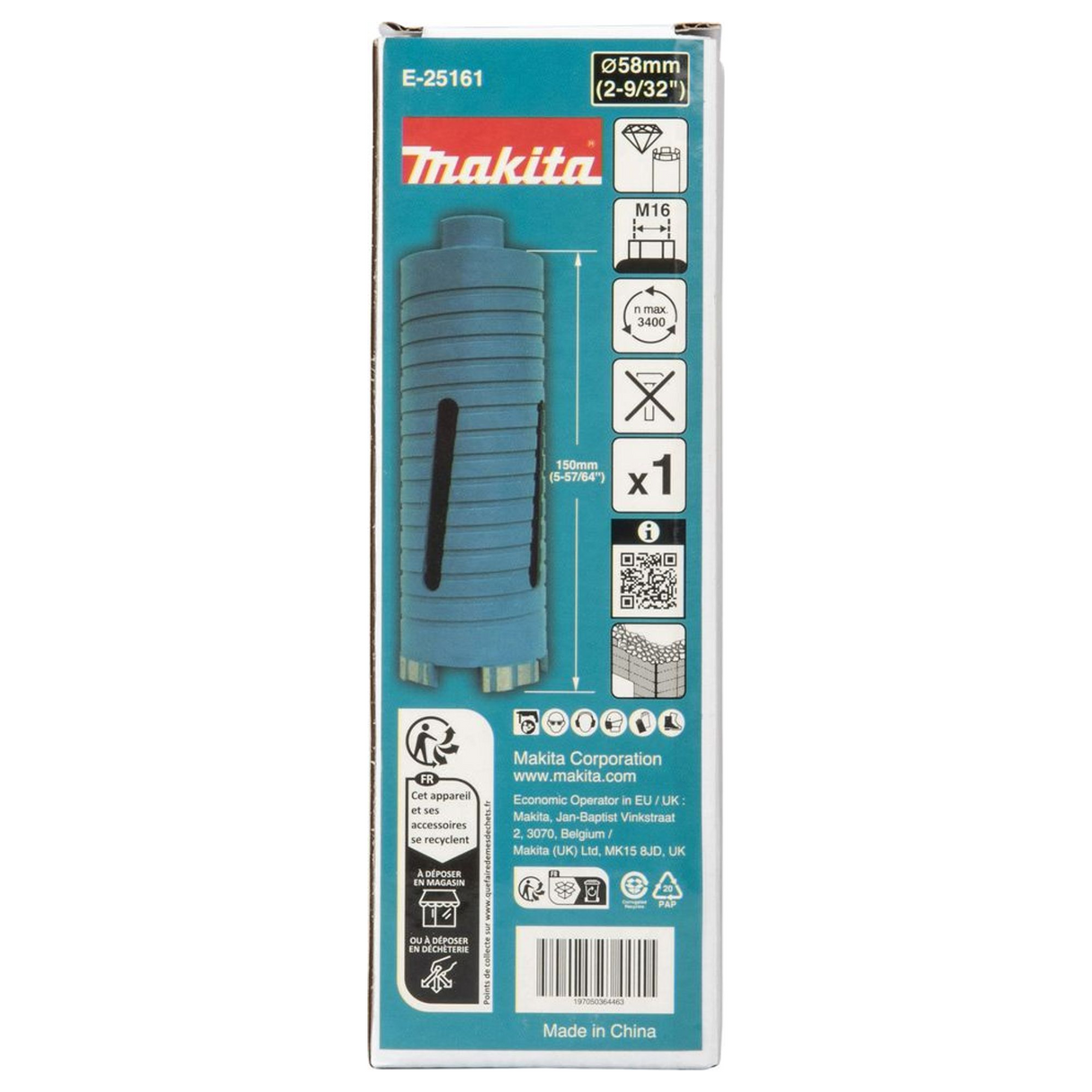 E-25161 - Coroană de diamant Makita E-25161 58mm M16 - Imaginea 5