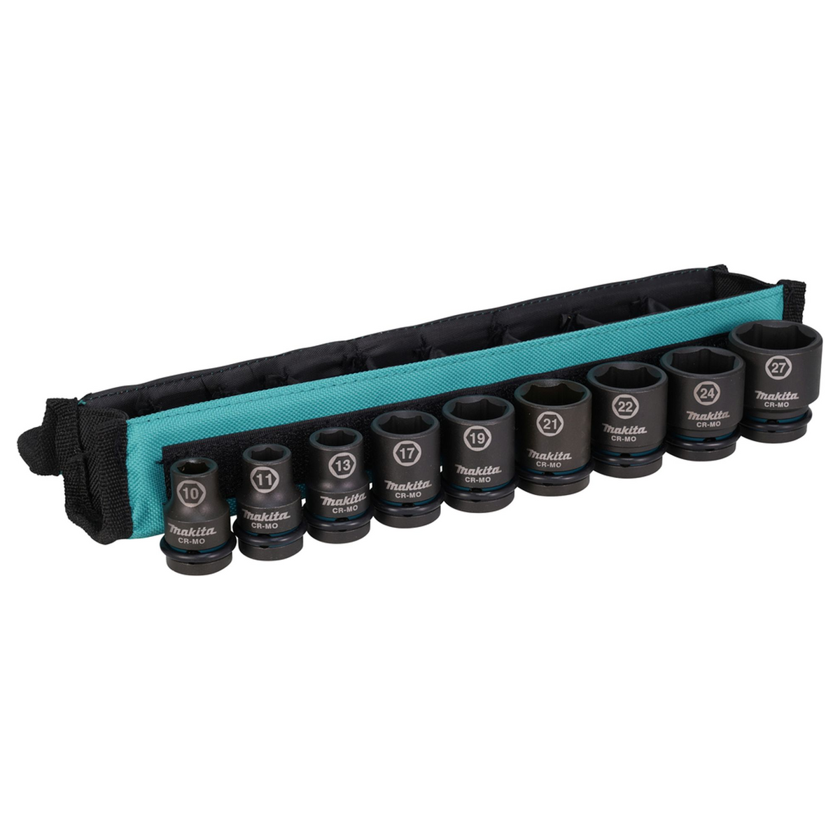 E-16617 - Set busolă Makita Impact Black E-16617 ½" 9 bucăți scurte - Imaginea 2