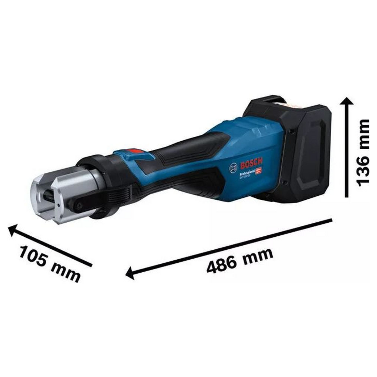 06019M2103 - Mașină de presat Bosch GPT 18V-32 Professional 18V - Imaginea 7