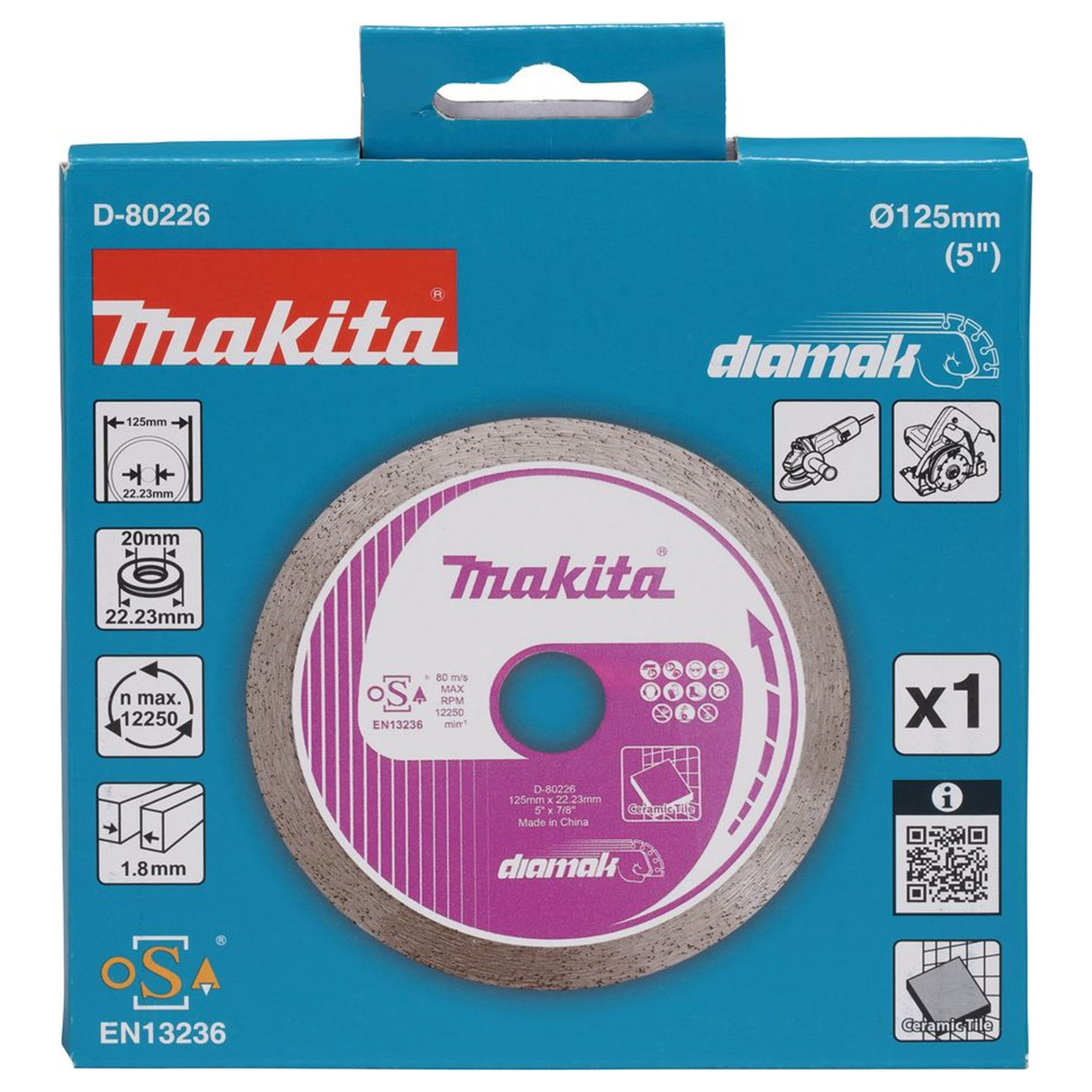 D-80226 - Disc diamantat Makita D-80226 125mm - Imaginea 4