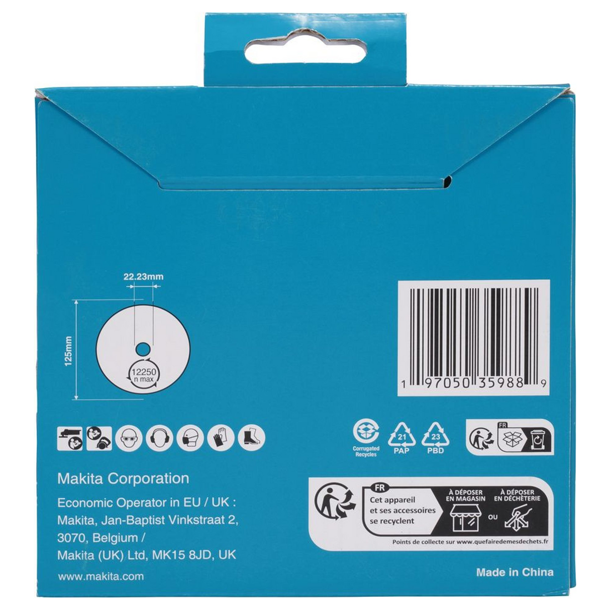 D-80226 - Disc diamantat Makita D-80226 125mm - Imaginea 5