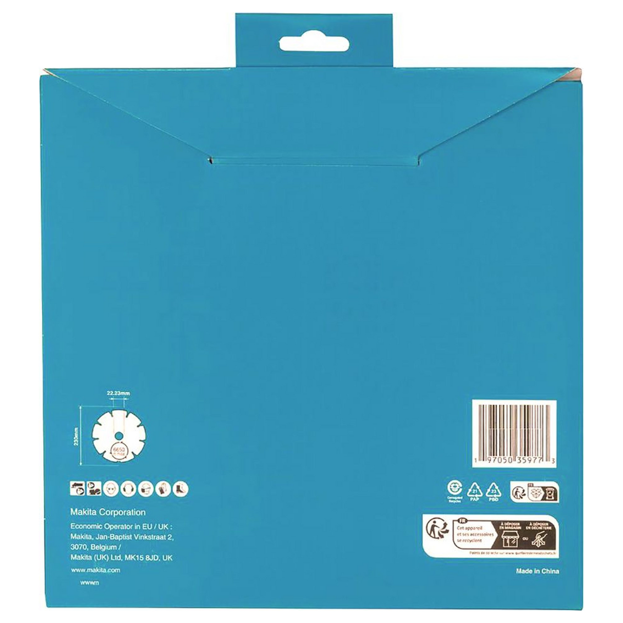 D-80117 - Disc diamantat segmentat Makita D-80117 230mm Multi-material - Imaginea 5