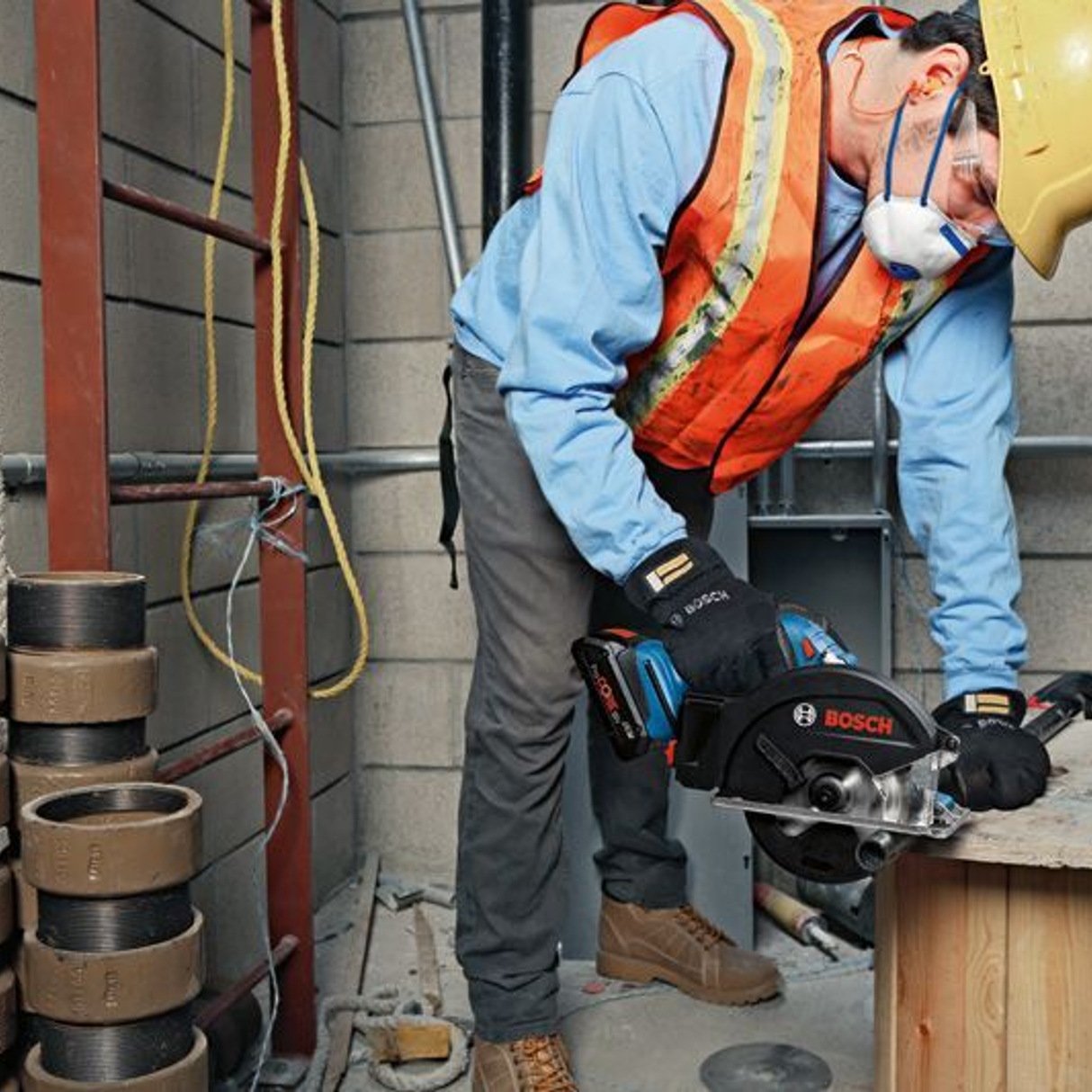 06016B8001 - Fierăstrău circular Bosch Professional GKM 18V-50 PRO 18V - Imaginea 19