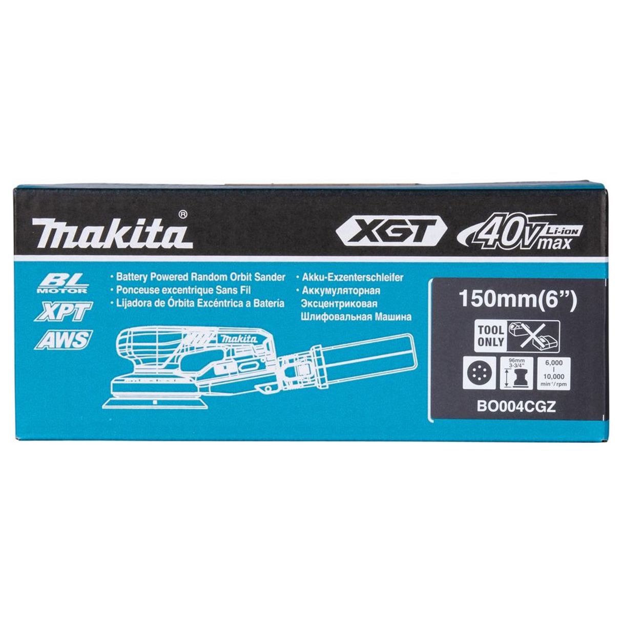 BO004CGZ - Șlefuitor orbital aleatoriu Makita BO004CGZ 40V - Imaginea 20