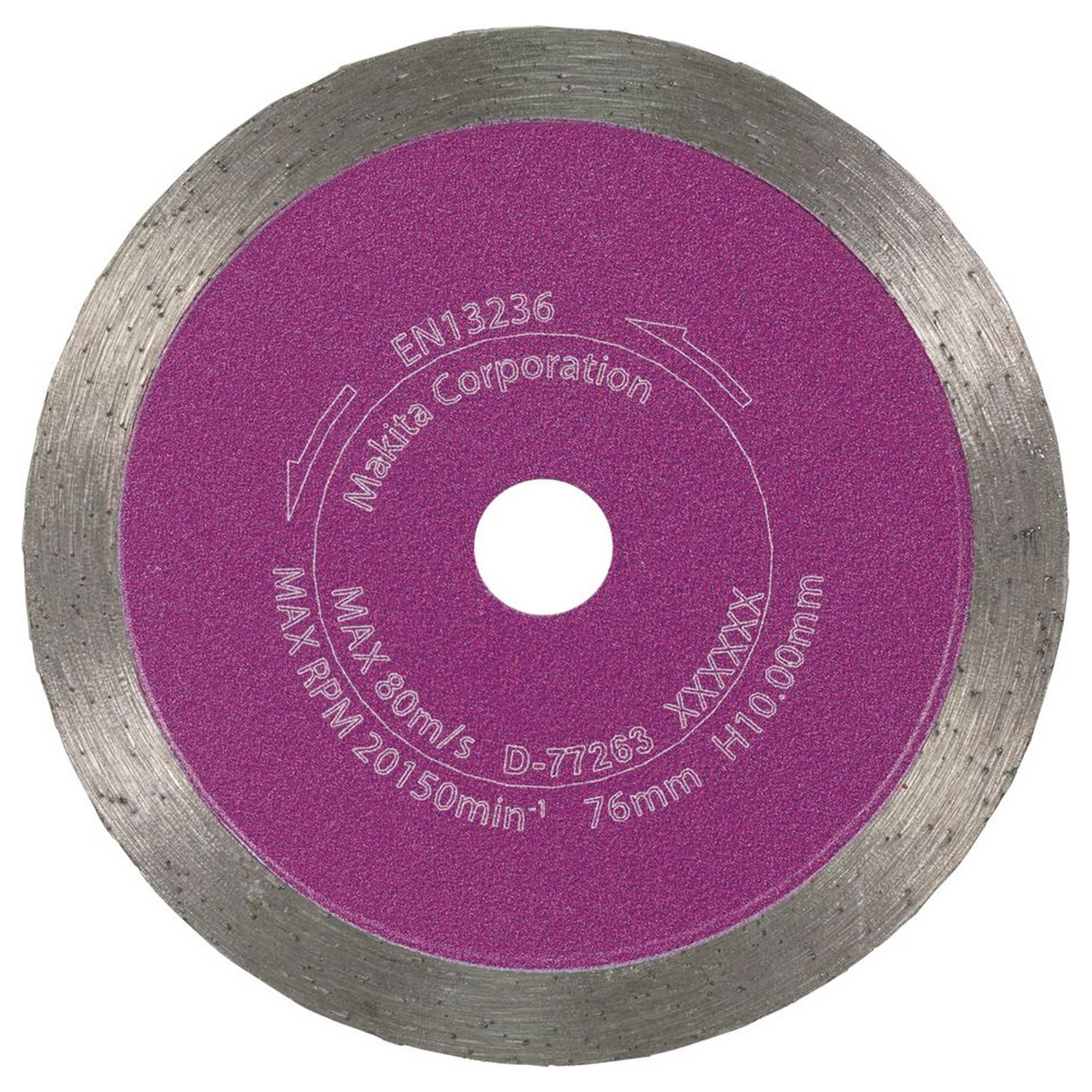 D-77263 - Disc diamantat Makita D-77263 pentru plăci de 76 mm - Imaginea 4