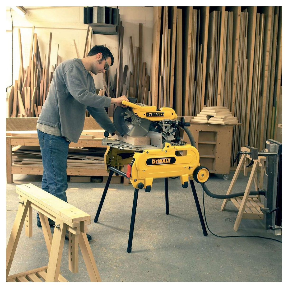 D27107-QS - Fierăstrău combinat Dewalt D27107-QS 305mm 2000W - Imaginea 4