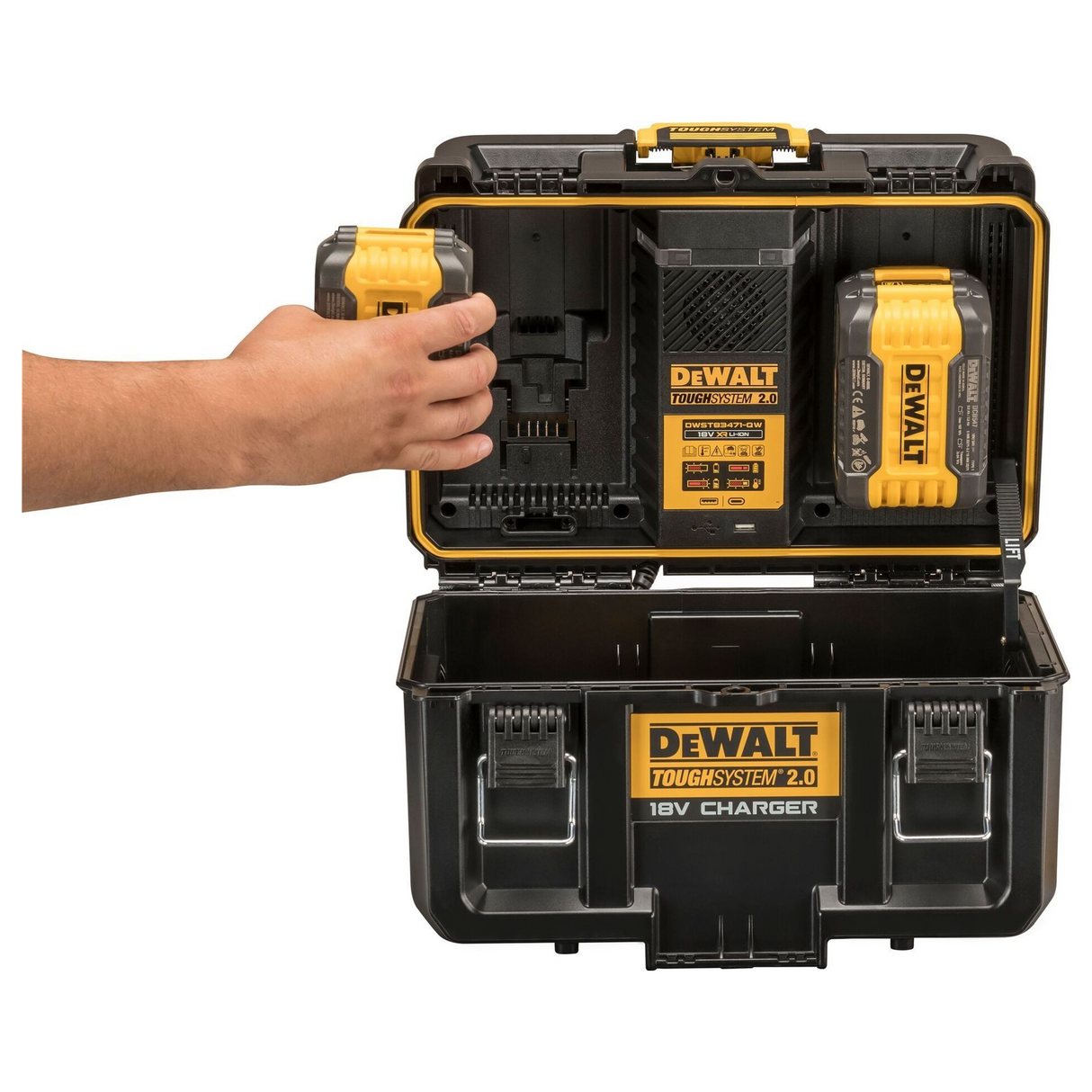 DWST83471-QW - Încărcător dual pentru baterii Dewalt DWST83471-QW ToughSystem 2.0 - Imaginea 13
