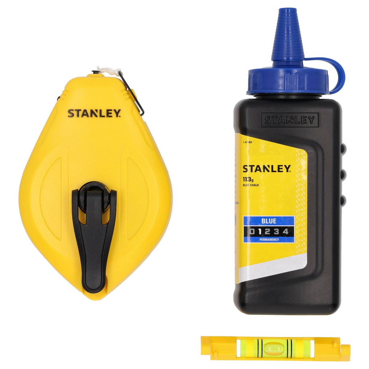 STHT47113-0 - Kit de trasare Stanley STHT47113-0 ABS 30m cu pulbere albastră și nivelă