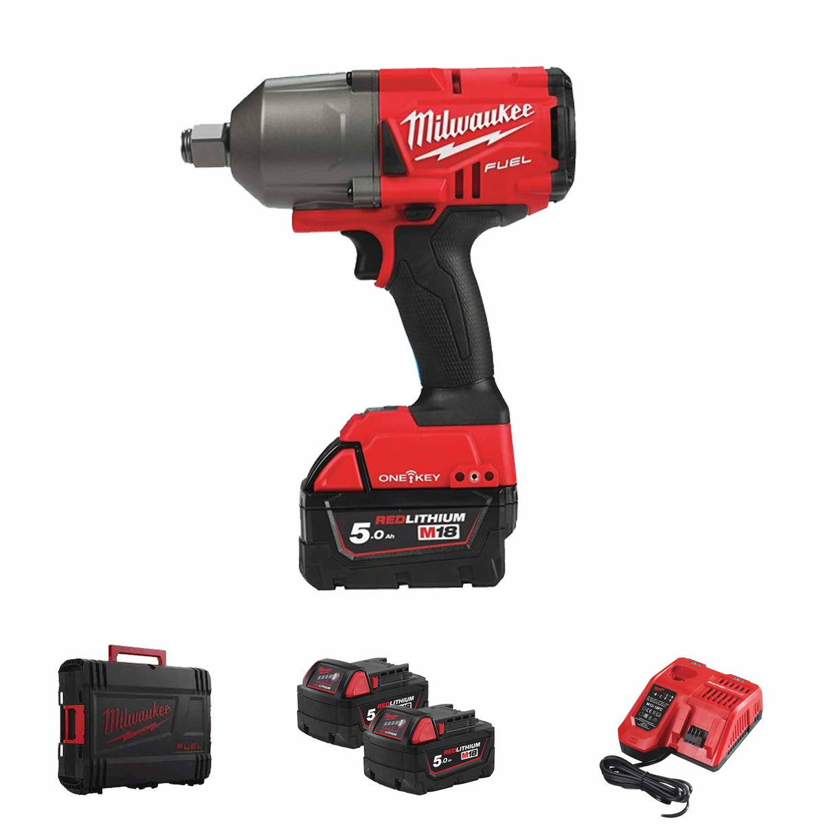 Avvitatore ad impulsi Milwaukee M18 ONEFHIWF34-502X 18V 5Ah