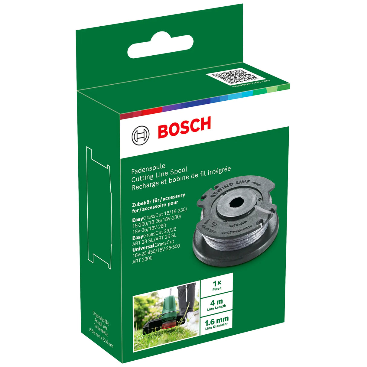 Bobina Filo Taglio Bosch 4m 1,6mm