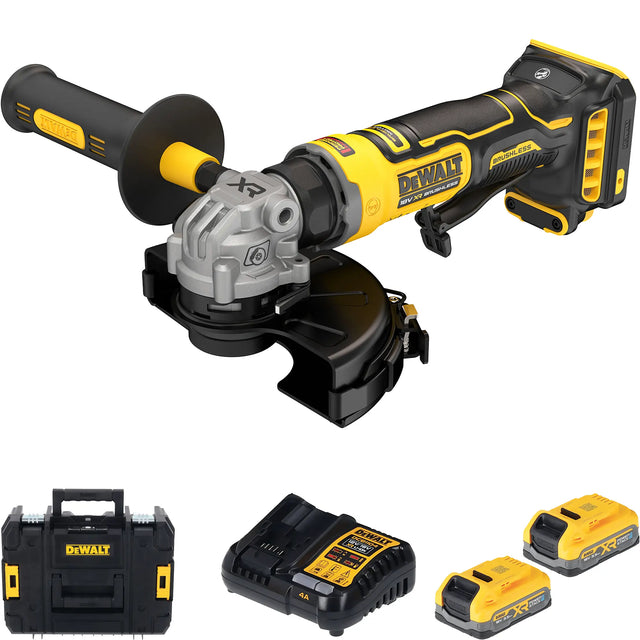 Smerigliatrice Dewalt DCG404S2T-QW 18V 3.5Ah