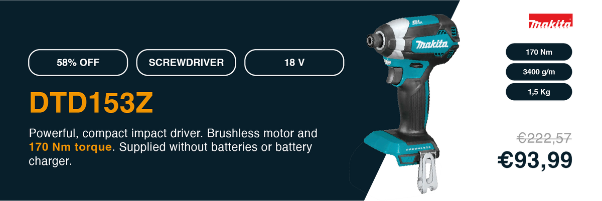 Cheie de impact Makita DTD153ZJ 18V