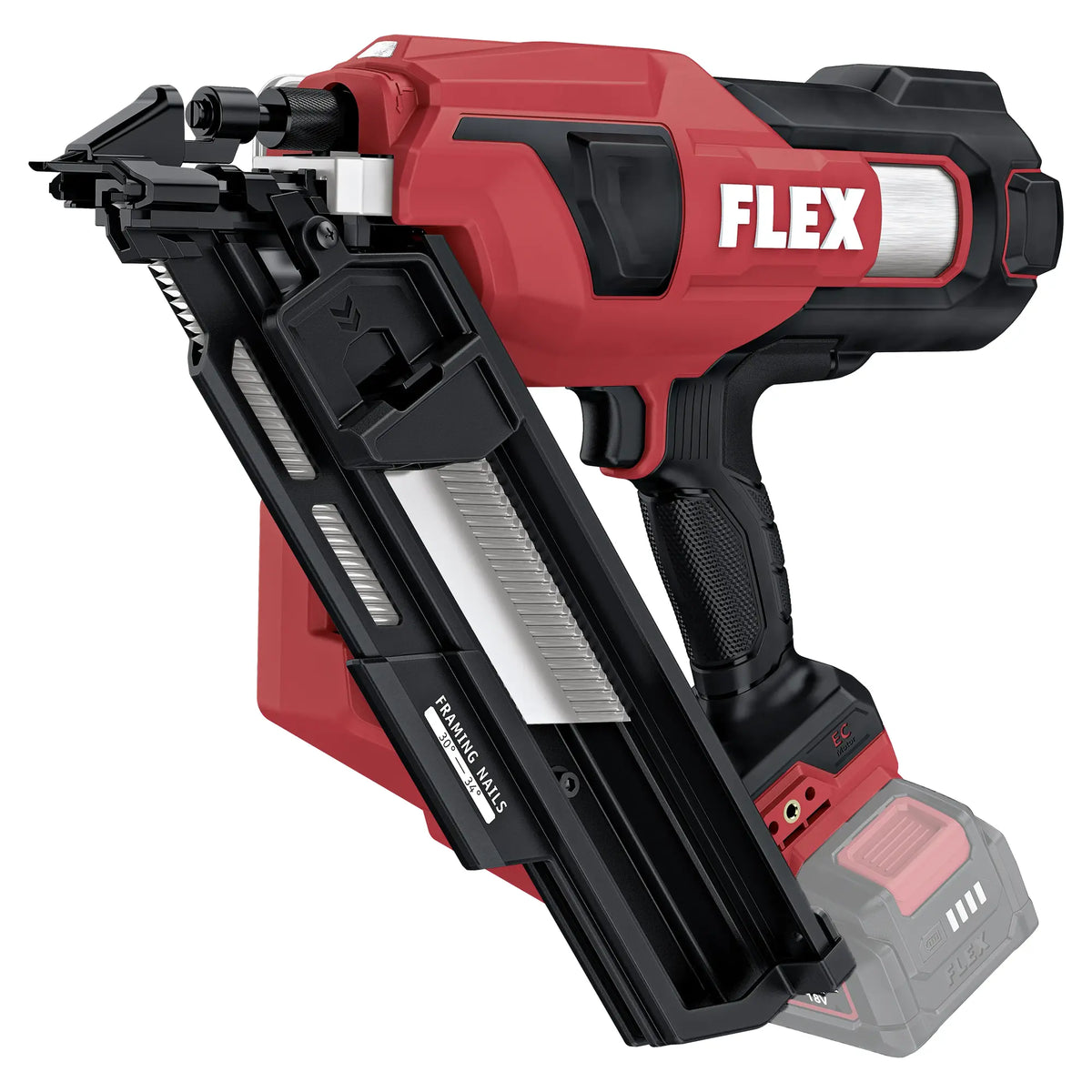 Pistol de cuie cu bandă alimentat cu baterii Flex NF 50-90 18-EC C 18V