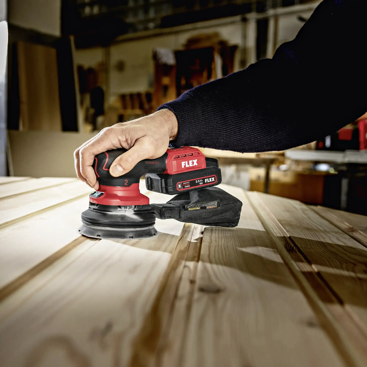 Levigatrice rotorbitale Flex ORE 2-125 18V EC C