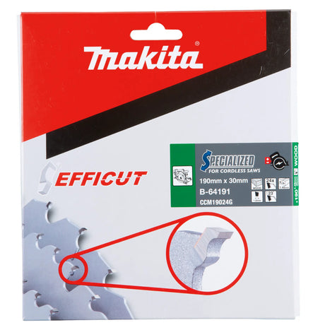Disco Efficut T.C.T. Makita B-64191