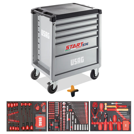 Carrello con cassetti Usag 516 SE6MMA con 289 Utensili Omaggio