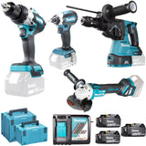 Set Elettroutensili Makita DLX4158TJ 18V 5Ah