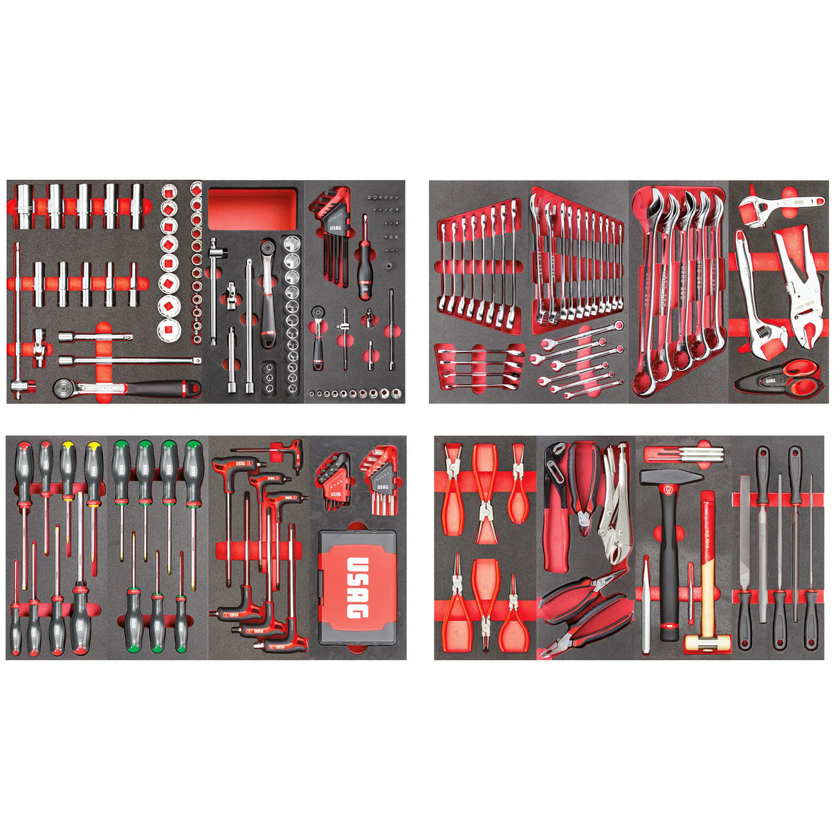 Carrello RACING Usag 519 RS6/4NMM con Assortimento 495 MC 302 pz