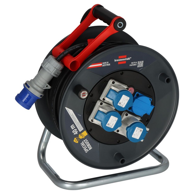 9232416030 - Rolă de cablu Brennenstuhl ST 320 IP44 40m 3x CEE 230V/16A