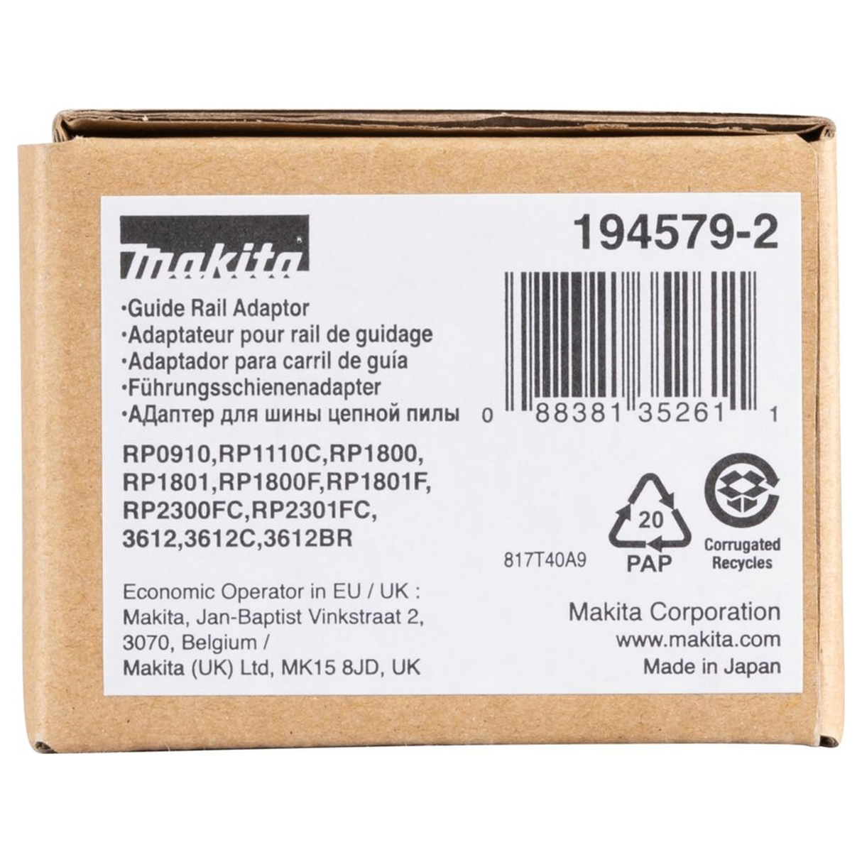 194579-2 - Adaptor pentru șină de ghidare Makita 194579-2 - Imaginea 5