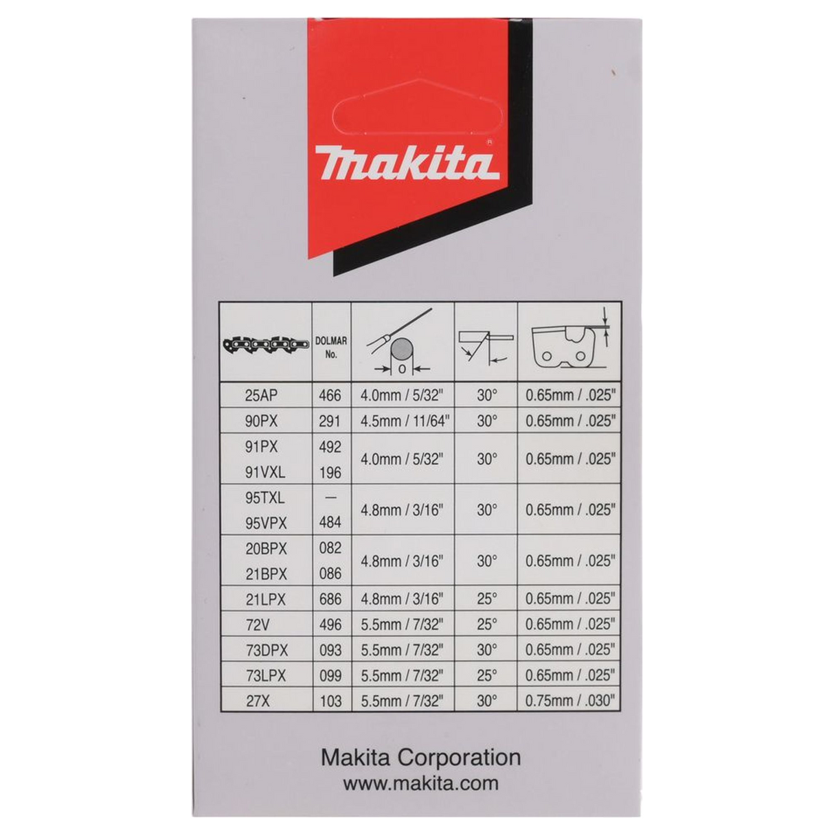 191H01-8 - Lanț Makita 191H01-8 90PX 30cm - Imaginea 5