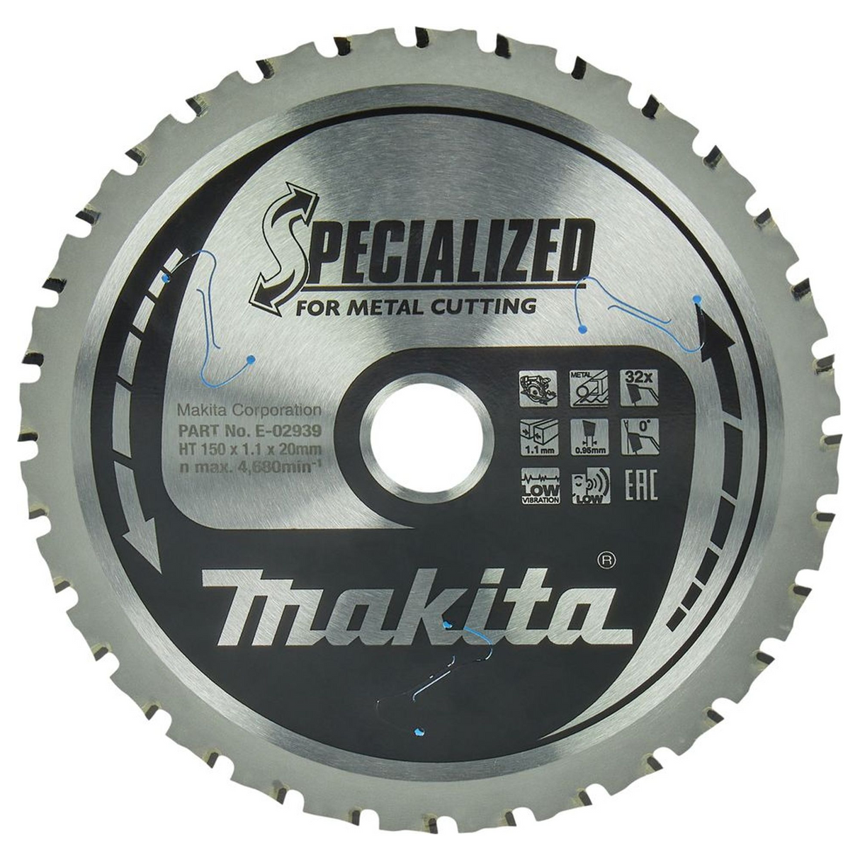 E-02939 - Lamă Efficut TCT Makita E-02939 150mm 32 dinți - Imaginea 2