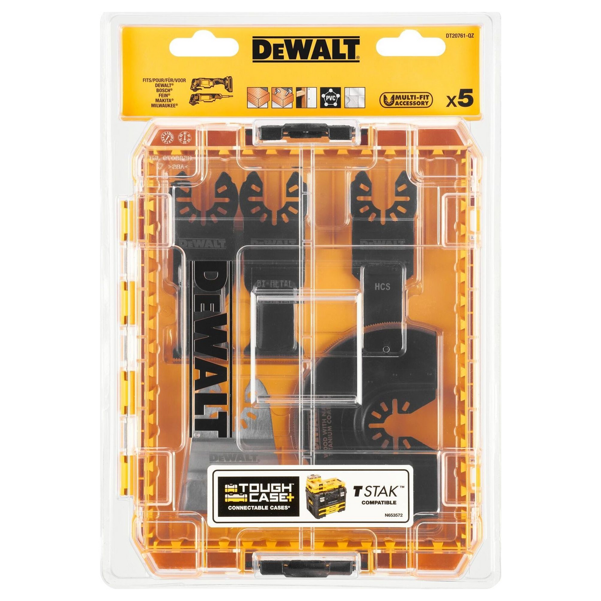 DT20761-QZ - Set de accesorii multifuncționale Dewalt DT20761-QZ 5 bucăți - Imagine 3