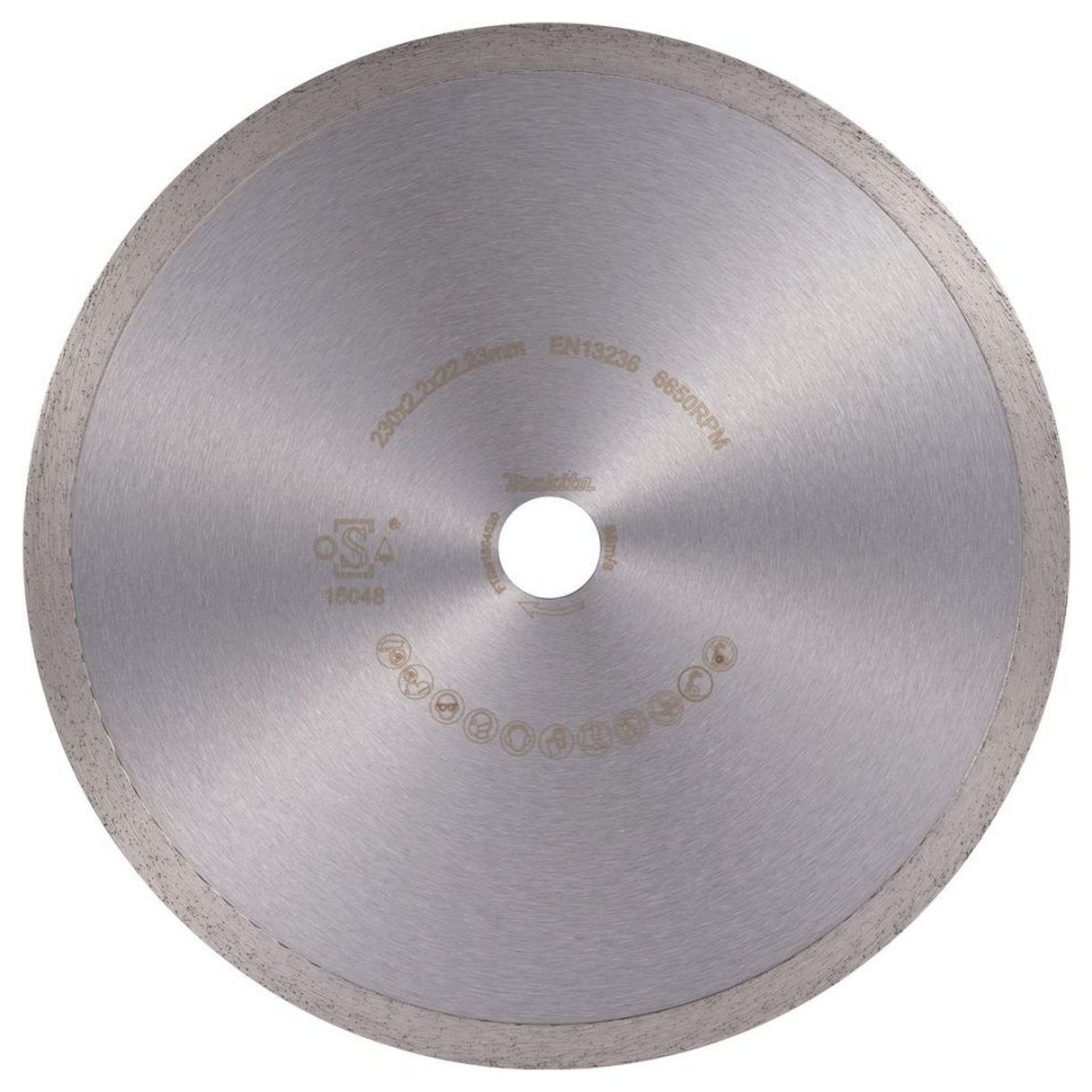D-80254 - Disc diamantat Makita D-80254 Coroană continuă 230 mm - Imaginea 3