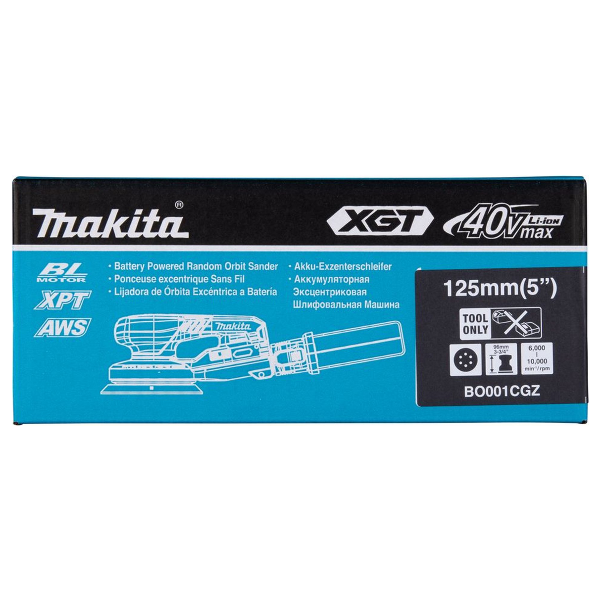 Levigatrice Rotorbitale Makita BO001CGZ 40V
