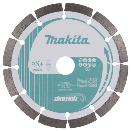 D-80092 - Disc diamantat segmentat Makita D-80092 150mm - Imaginea 2