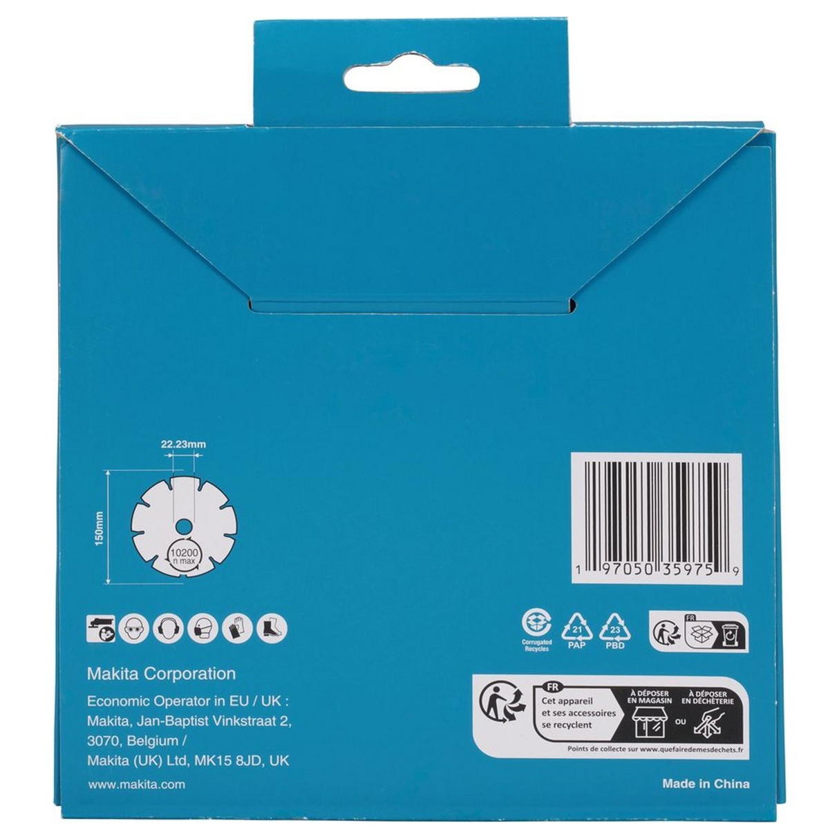 D-80092 - Disco Diamantato Segmentato Makita D-80092 150mm - Immagine 5