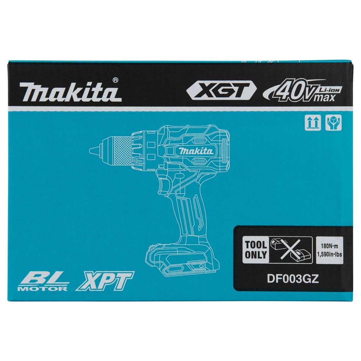 DF003GZ - Mașină de găurit Makita DF003GZ 40V - Imaginea 19