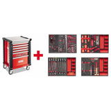 U05190628 - Carrello USAG RACING 519 RS6/3MM con Assortimento Manutenzione 156 pz