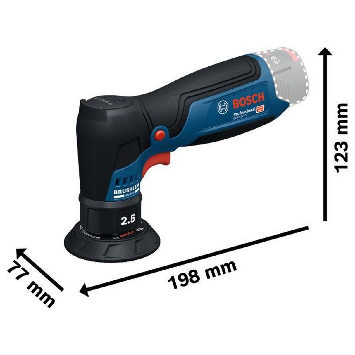 06019L2100 - Șlefuitor Bosch GEX 12V-77 PRO 12V - Imaginea 20