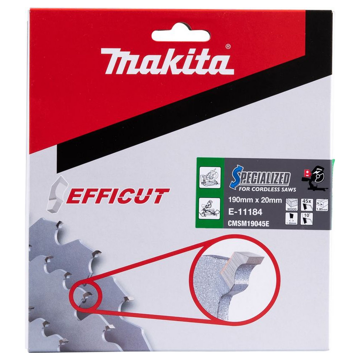 E-11184 - Lamă EFFICUT Makita E-11184 190/20 45 Dinți - Imaginea 4