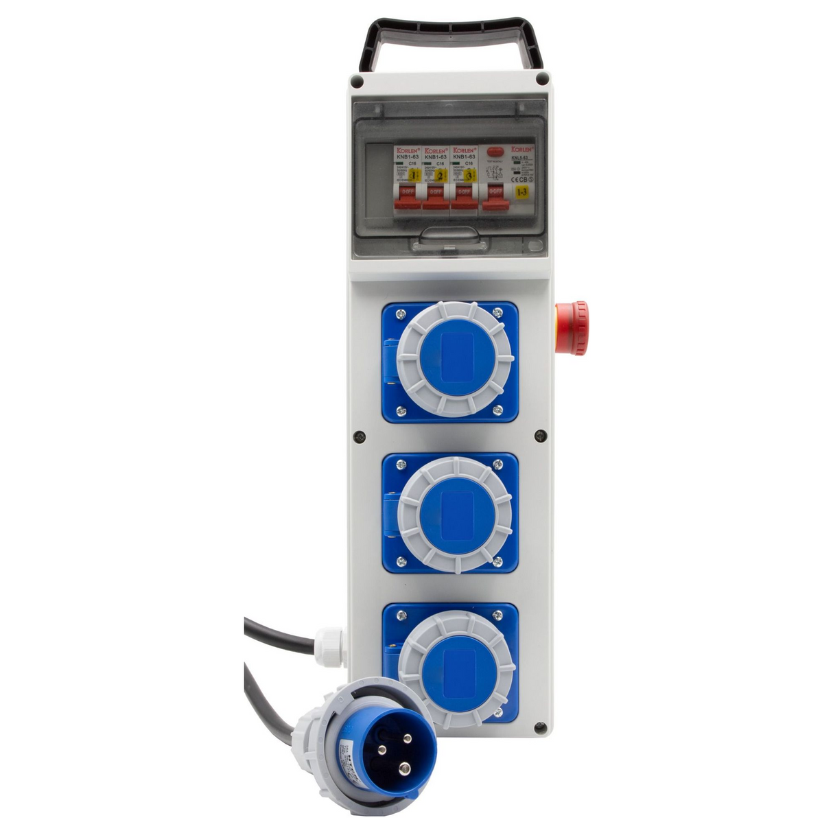 1154857210 - Distribuitor de alimentare Brennenstuhl BSV 4 ITRE1 EMO RCD 30mA 3x CEE 230V/16A IP67