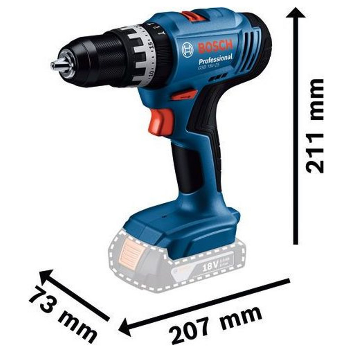 06019K9304 - Mașină de găurit Bosch GSB 18V-25 PRO 18V - Imaginea 20
