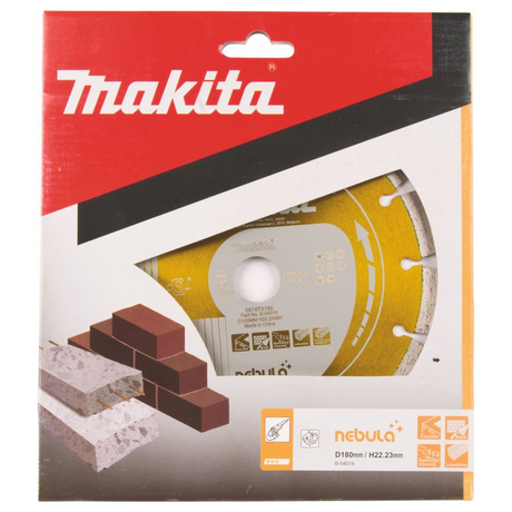 B-54019 - Disc diamantat Makita B-54019 Nebuloasă Umedă și Uscată 180 mm - Imaginea 3