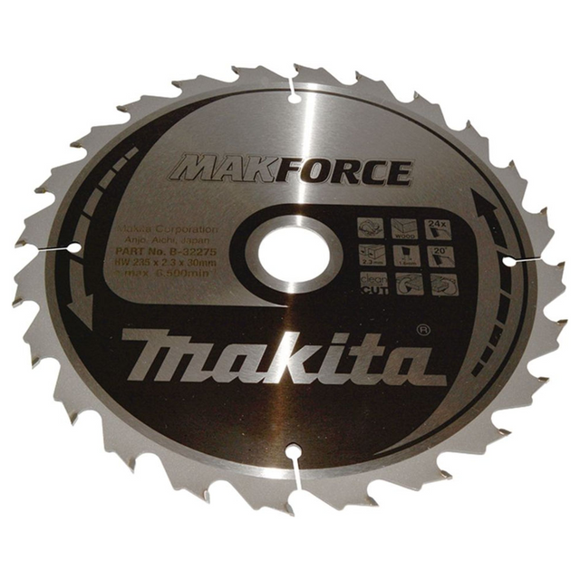 B-32275 - Lamă circulară Makita Makforce B-32275 235x30mm 24T - Imaginea 2
