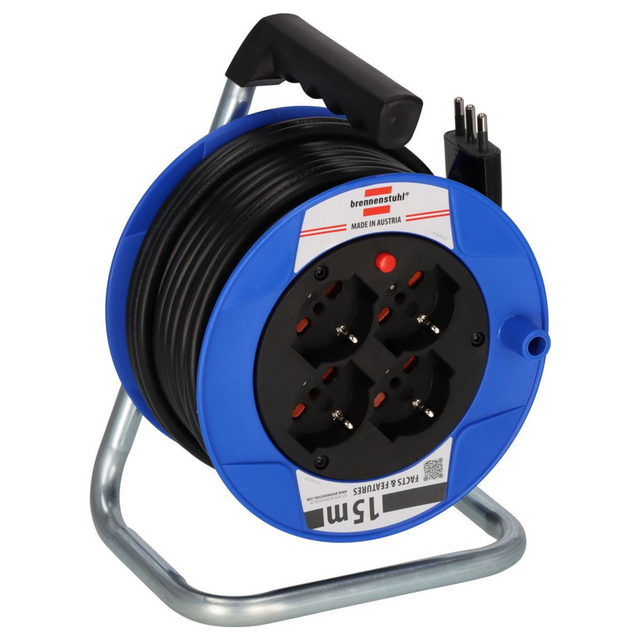 1079185 - BAT ST 180 Rolă de cablu 15m cu 4 prize, 3500W