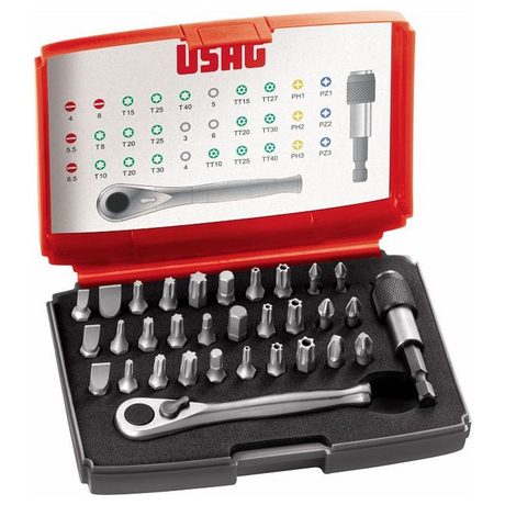 U06920042 - Set de inserții pentru șurubelnițe USAG 692 J32 32 Bucăți Atașament 1/4"